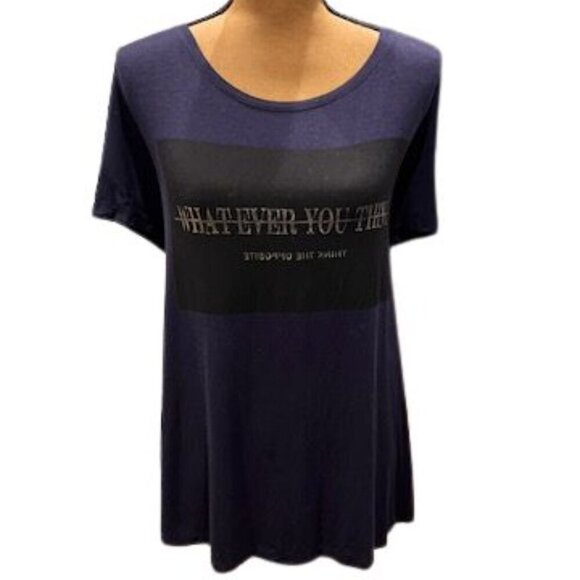 Lane Bryant Tops - Lane Bryant “Whatever You Think, Think The Opposite” T-Shirt – Size 22/24